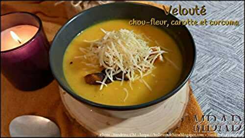 Velouté chou-fleur, carotte et curcuma