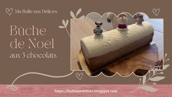 Bûche aux 3 chocolats