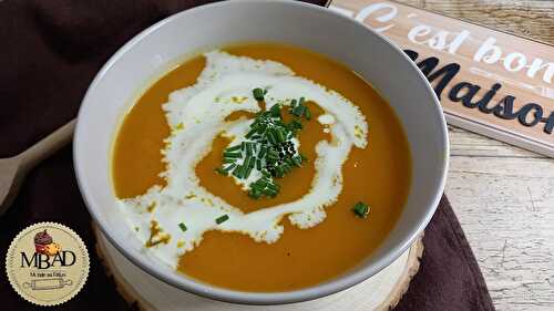 Velouté de courge butternut et patate douce - Recette Cookéo ou pas