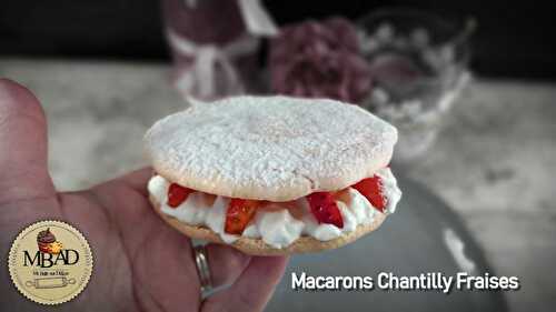 Macarons Chantilly Fraises