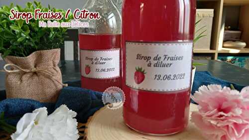 Sirop Fraises & Citron