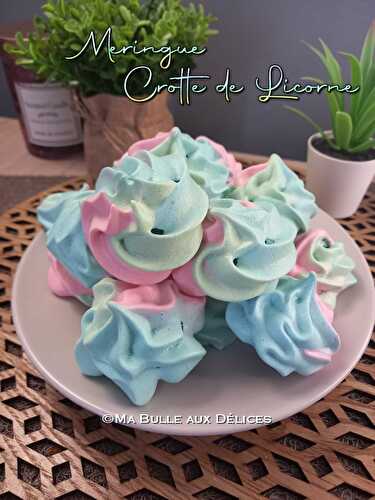 Meringues " Crotte de Licorne "