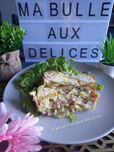 Terrine de courgettes au chèvre et lardons