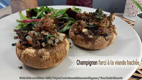 Champignon farci à la viande hachée