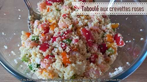 Taboulé aux crevettes roses