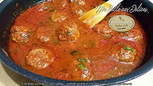 Boulettes de bœuf sauce tomate basilic
