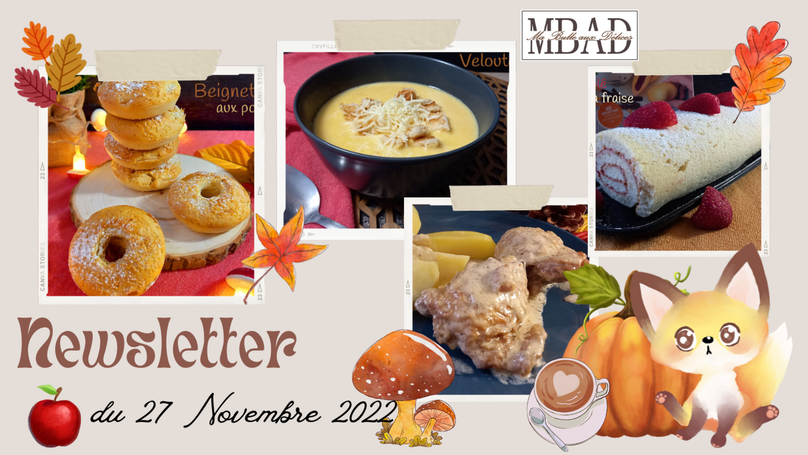 Newsletter du 27 novembre 2022