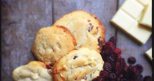 Cookies cranberries/chocolat blanc