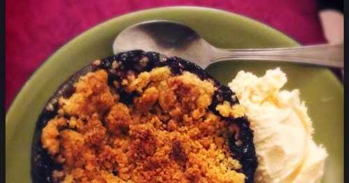 Crumble aux fruits rouges