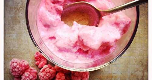 Frozen Yogourt aux framboises