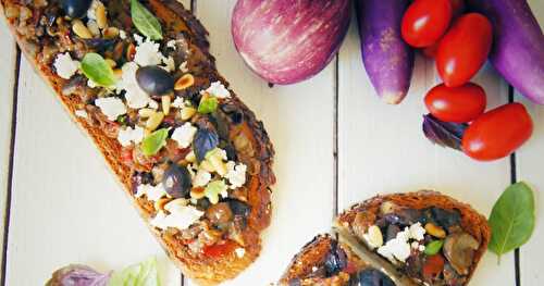 Ma bruschetta aux aubergines