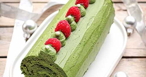 Ma bûche au thé matcha