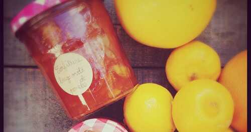 Ma confiture de citrons bergamote et pomelo