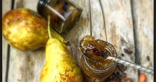 Ma confiture de poire/chocolat