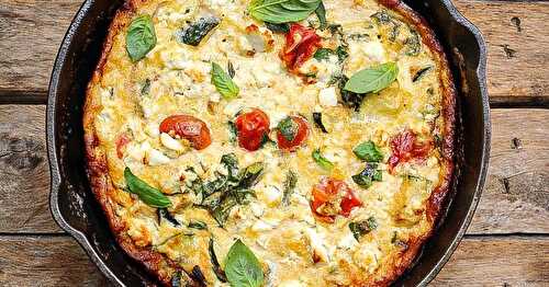 Ma frittata aux courgettes et tomates