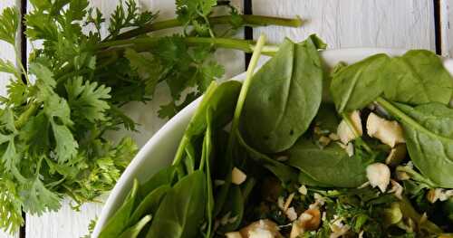 Ma p'tite salade de pousses d'épinards