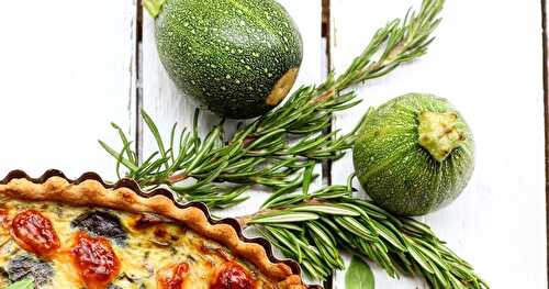 Ma quiche aux courgettes et aux herbes