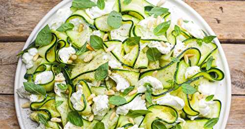 Ma salade courgette et mozzarella