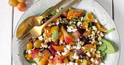 Ma salade de betterave et mirabelles