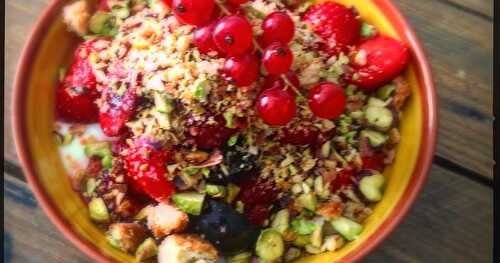 Ma salade de fruits façon crumble express