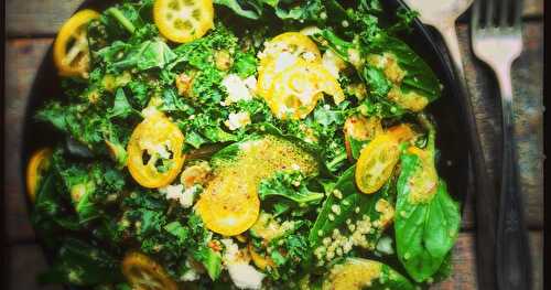 Ma salade de kale aux kumquats (recette du hasard)