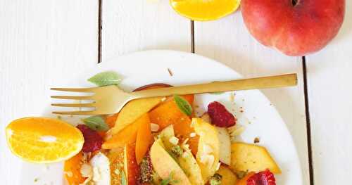 Ma salade de pêches/ nectarines/ abricots