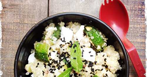 Ma salade de quinoa aux courgettes