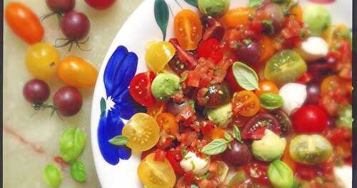 Ma salade de tomates (recette de mon enfance revue et corrigée)