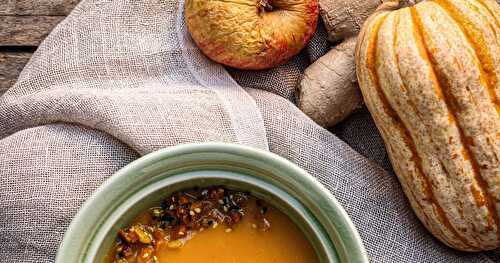 Ma soupe courge/gingembre et pomme