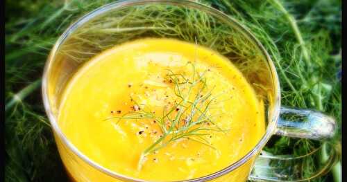 Ma soupe froide carottes/fenouil (recette à cahier)