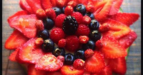 Ma tarte crue aux fruits rouges (pour jours de canicule)