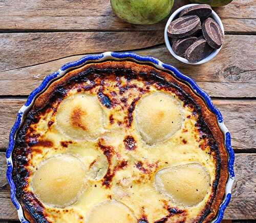 Ma tarte poire et chocolat