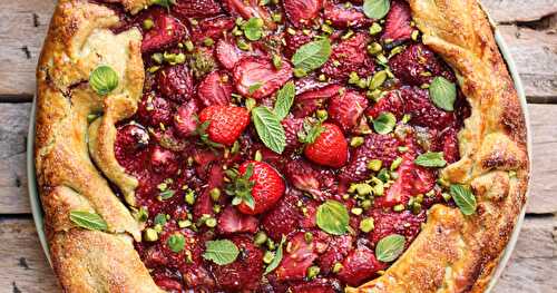 Ma tarte rustique aux fraises