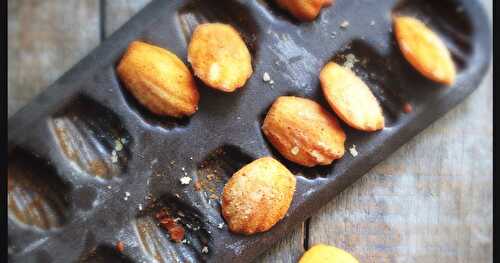 Madeleines miel et citron