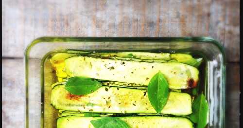 Mes courgettes marinées (souvenir culinaire d'Italie nº3)