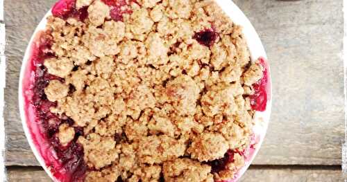 Mes crumbles aux prunes rouges (recette Dexterienne nº2)