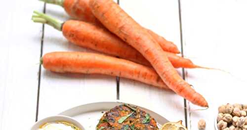 Mes galettes de carottes aux pois chiches