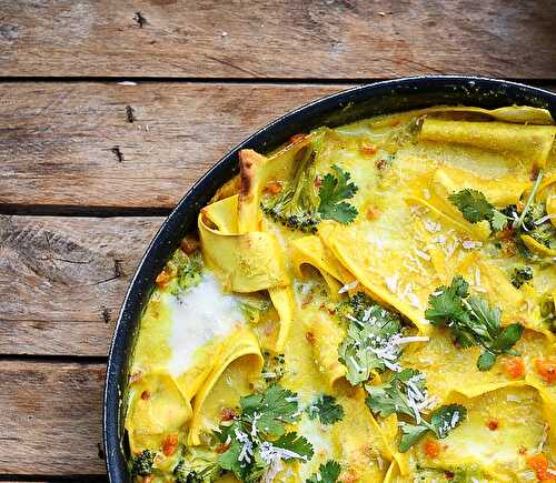 Mes lasagnes au curry à la poêle