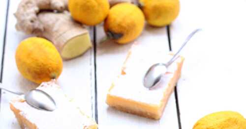 Mes lemon & ginger bars