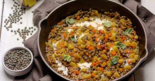 Mes lentilles sautées au curry