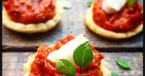 Mes mini tartelettes à la tomate