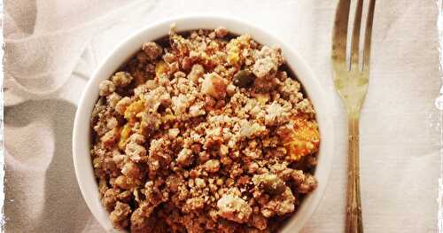 Mes petits crumbles au potimarron