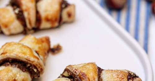 Mes rugelachs chocolat/fruits secs