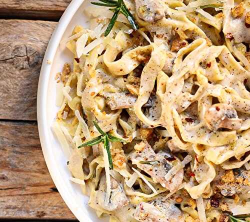 Mes tagliatelle sauce champignons