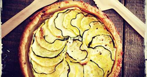 Mes tartelettes toutes fines aux courgettes (recette bilingue)