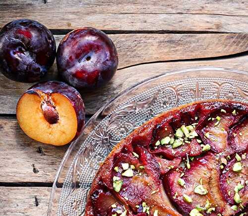 Mon gâteau renversé aux prunes