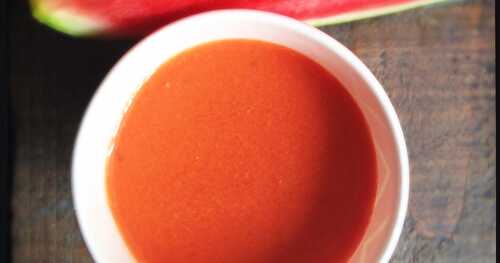 Mon gazpacho à la pastèque 