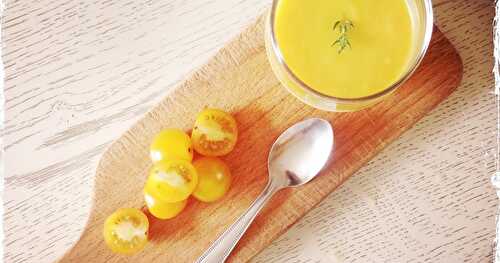 Mon gazpacho jaune (recette monochrome)