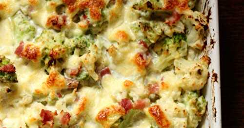 Mon gratin de chou-fleur et chou romaesco