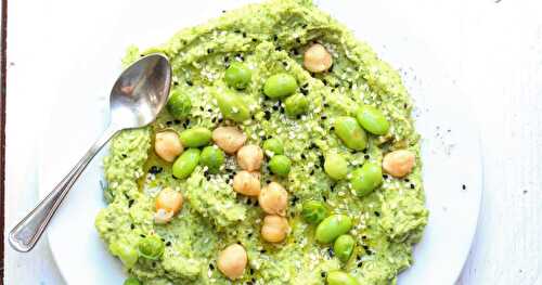 Mon houmous aux petits pois et edamames